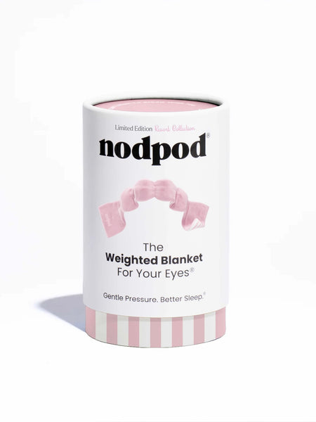 Weighted Sleep Mask in Pink Cabana
