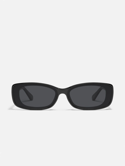 Vibe Check Sunnies in Black on Black