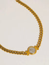 Parisse Coin Pendant Necklace