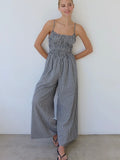 Gingham & Go Jumpsuit in Black