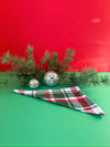 Flannel Dog Scarf in Classic Christmas