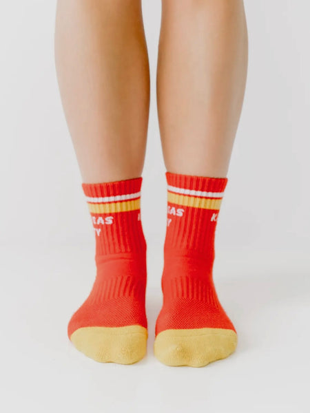 Kansas City Crew Socks in Red