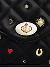 Mary Motif Quilted Crossbody Clutch