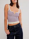 Striped Simply Soft Cami in Peri Combo