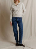 Zia Collared Henley in Oatmeal
