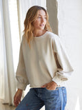 Zayne French Terry Pullover in Sugar
