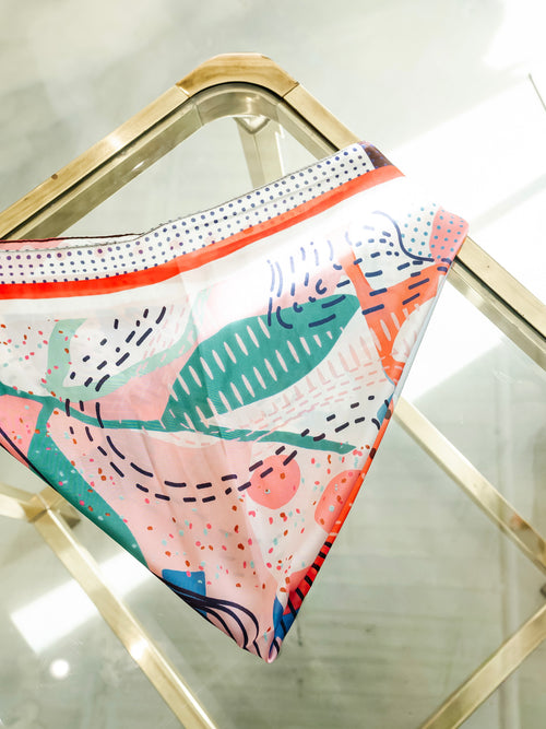 Jet Setter Bandana Scarf in Pink