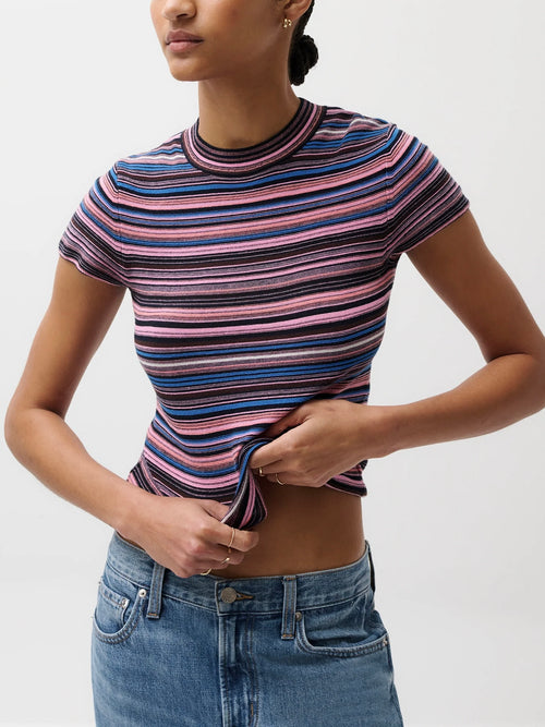 Selene Sweater Tee in Egyptian Blue