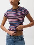 Selene Sweater Tee in Egyptian Blue