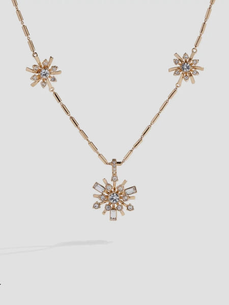 Festive Sparkle Inline Pendant Necklace