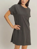 When's Tee Time Mini Dress in Black