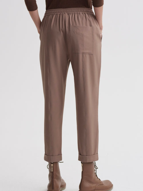 Oakland Turnup Taper Pant 25 in Taupe Stone