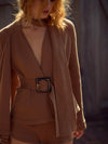 Ellie Knit Jacket in Camel