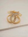Abstract 18k Gold Plated Cuff