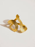 Xena Wavy Abstract Ring