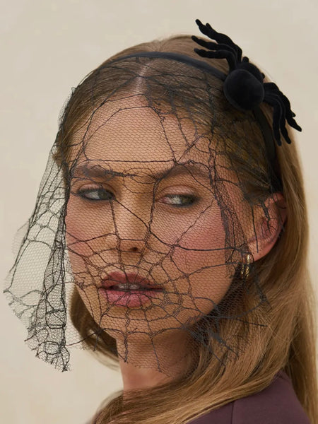 Veil Headband in Spiderweb