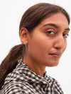 Oui Non Stud Earrings in Cream & Black