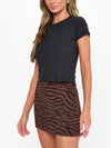 Josie Mini Skort in Wild Tiger Knit