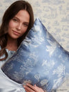 Bridgerton Standard Satin Pillowcase in Toile De Blue