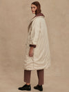 Annalise Reversible Wrap Coat in Deep Mahogany