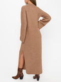 Lorraine Maxi Sweater Dress in Maple Brown Knit