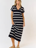 Stripes Never Hurt Anybody Maxi in Black