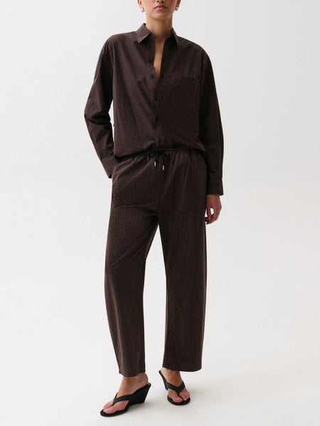 The Wide Leg Pant 28 in Light Grey Marl