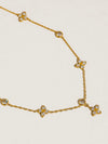 Aveline CZ Floral Chain Necklace