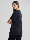 Leighton Boyfriend Tee in Black