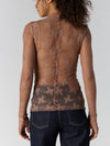 Lady Lux Layering Top in Chocolate Malt
