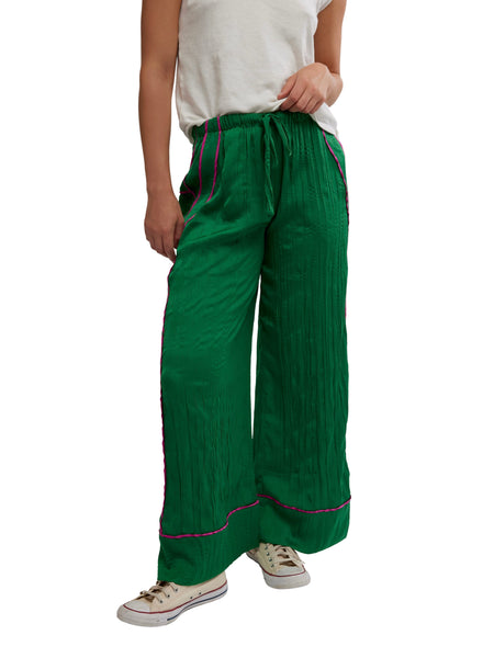 All Out Satin Pant in Rolling Hills