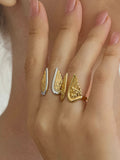 Silvane Angel Wing Ring in Gold