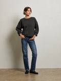 Niall Fleece Pullover in Vintage Black