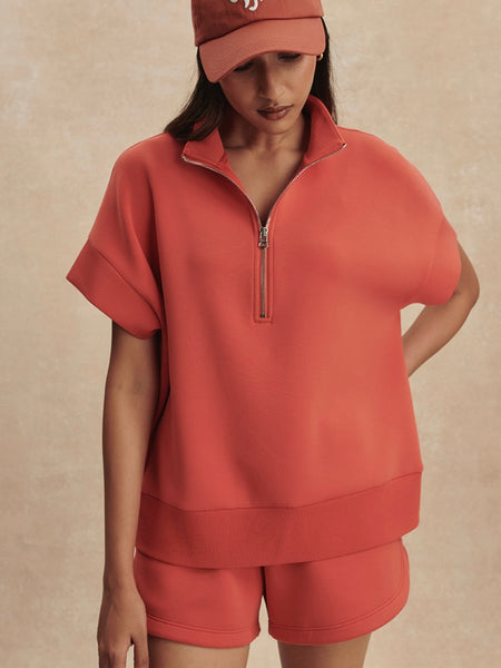 Ritchie Short Sleeve Sweat in Summer Fig