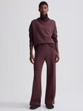 The Wide Leg Pant 28 in Deep Mahogany