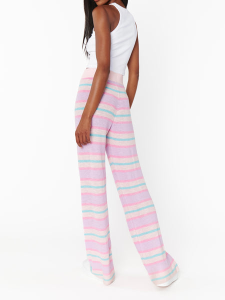 Feel Good Pants in Cotton Candy Stripe Knit