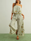 Positano Stripe Tank in Sage