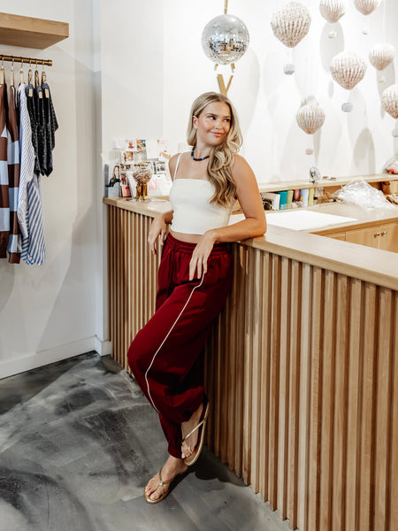 The Wide Leg Pant 28 in Light Grey Marl
