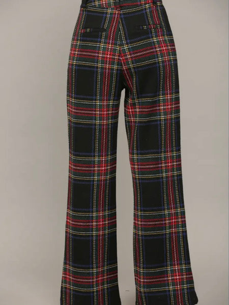 A Treat in Tartan Pant in Black