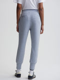 The Slim Cuff Pant 25 in Mid Blue Marl