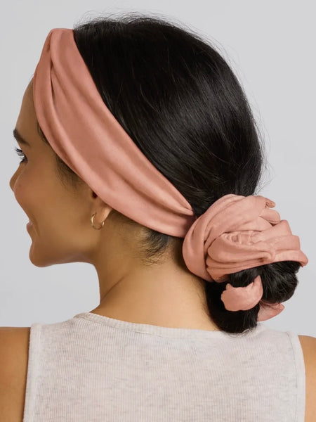 Set & Flow Heatless Curling Headband in Terracotta