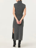 Roxanna Sweater Dress in Charcoal