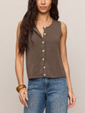 Syd Sweater Vest in Pebble Coast