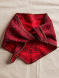 Carmen Knitted Triangle in Wine