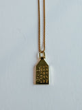 Tag Address Necklace