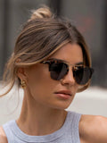 Demi Sunnies in Brown Tortoise & Black