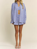 Angie Shirt in Blue & White