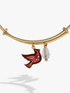Crystal Cardinal Duo Charm Bracelet