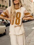 Homecoming Oversized Biker Tee in Stone