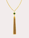 Haven Necklace in Malachite